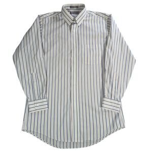 VTG Joseph & Feiss Shirt Mens Striped 16 34 No Iron Broadcloth Made In USA